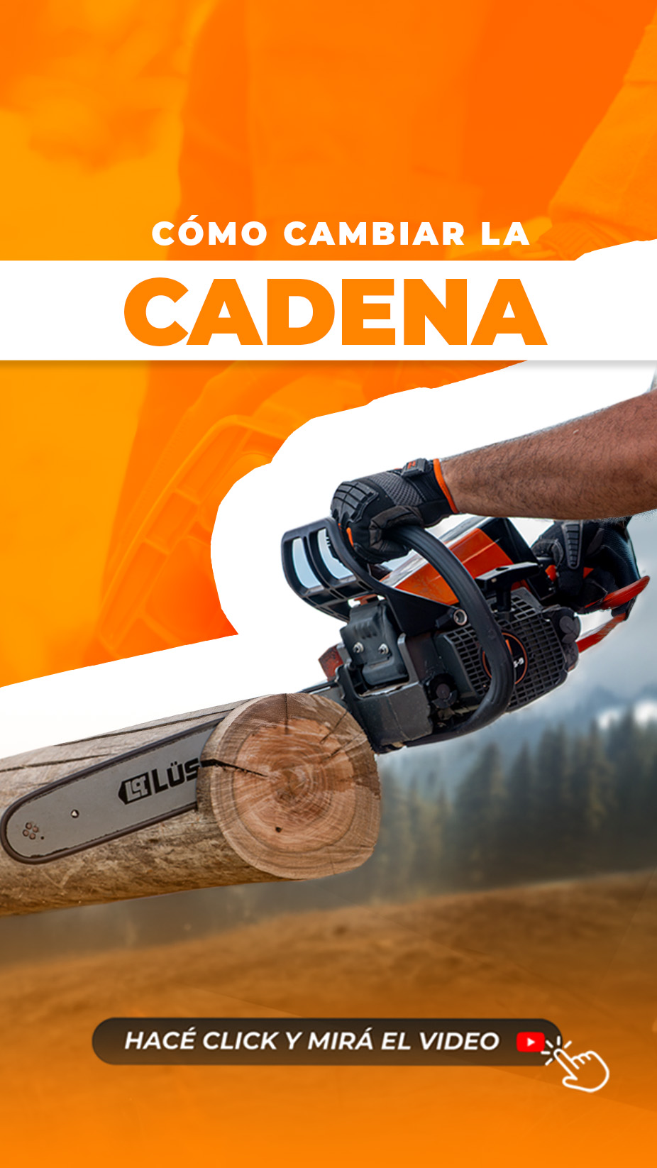 CÓMO CAMBIAR LA CADENA DE LA MOTOSIERRA