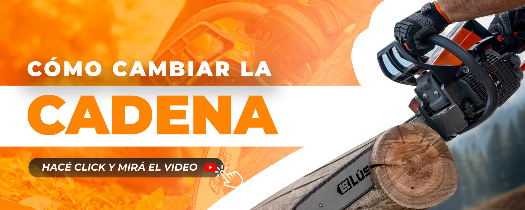 CÓMO CAMBIAR LA CADENA DE LA MOTOSIERRA